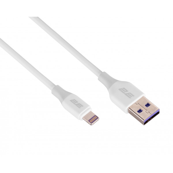 Фото - Кабель синхронизации данных 2E USB-A - Lightning Glow 1 m White (2E-CCAL-WH)
