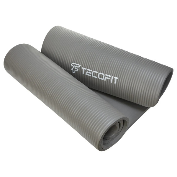Фото - Коврик для йоги и фитнеса TECOFIT 183х61х1 см NBR Grey (TOP20106462)