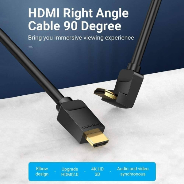 Фото - Кабель HDMI Vention HDMI - HDMI V 2.0 (M/M) 2 м Black (AARBH)