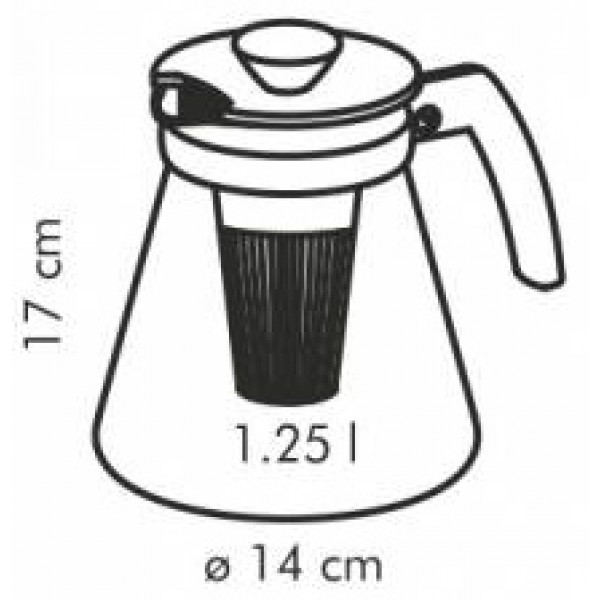 Фото - Чайник заварочный tescoma 646622 Teo 1.25 л