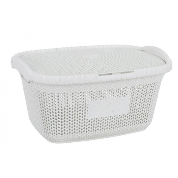 Фото - Корзина для белья VIOLET HOUSE 1002 Виолетта White 28 л