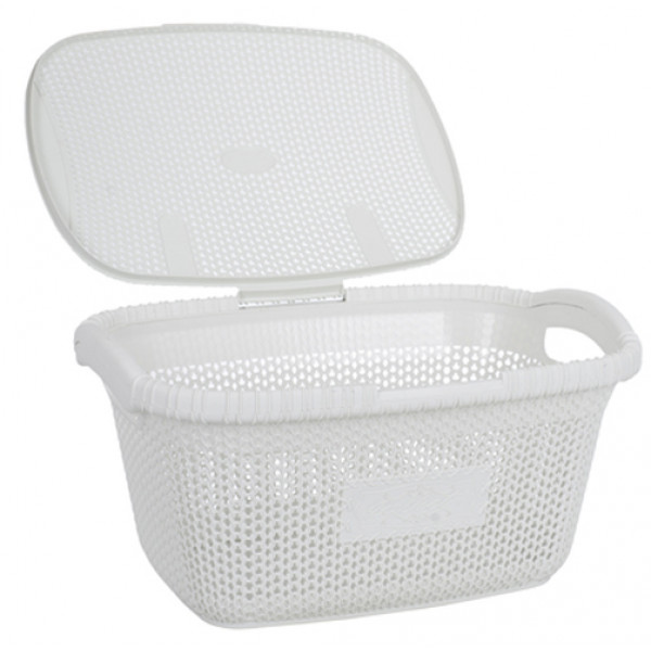 Фото - Корзина для белья VIOLET HOUSE 1002 Виолетта White 28 л