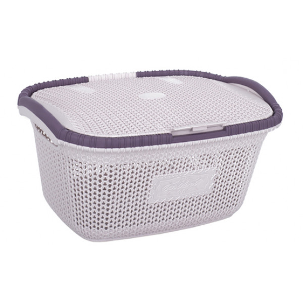Фото - Корзина для белья VIOLET HOUSE 1002 Виолетта Powder 28 л