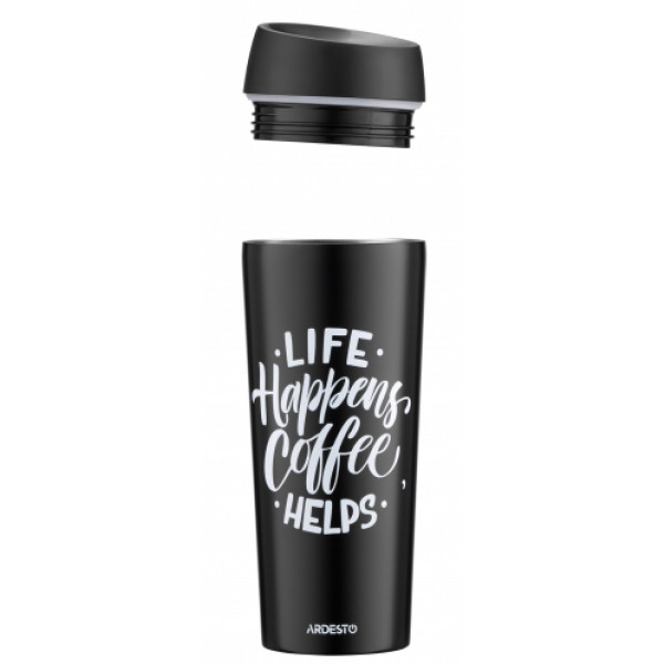 Фото - Термокружка Ardesto Coffee Time 450 мл Black (AR2645BC)