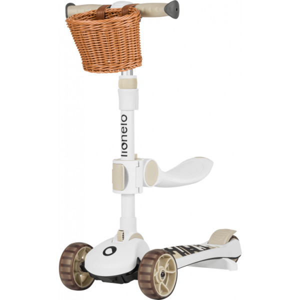 Фото - Трёхколёсный самокат Lionelo Franky Beige Фото - Трёхколёсный самокат Lionelo Franky Beige