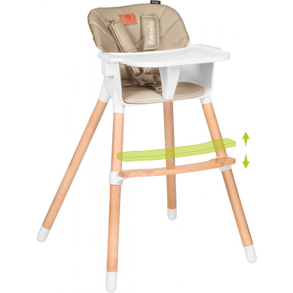 Фото - Стульчик для кормления классический Lionelo Koen Beige Sand