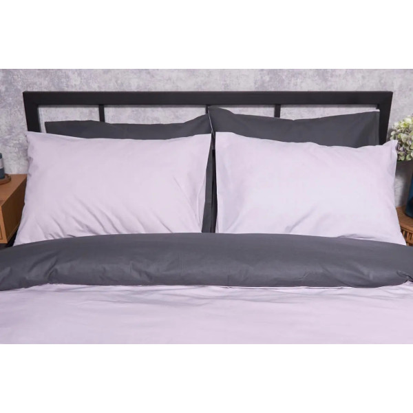 Фото - Комплект постельного белья Moon&Star Бязь Gold Люкс «Orchid Gray» 200х220 нав. 4х50х70 (MS-820002346)