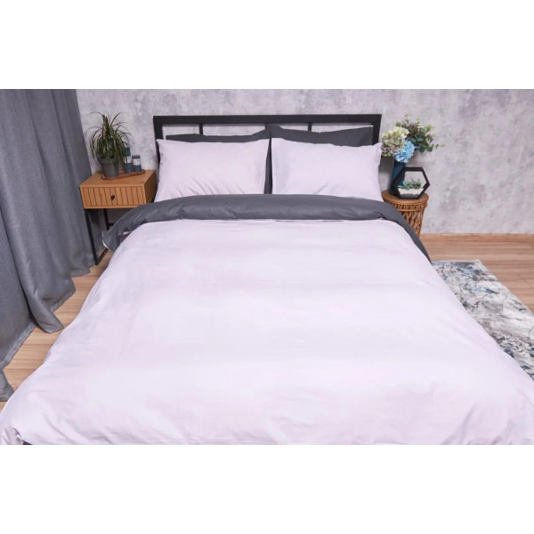 Фото - Комплект постельного белья Moon&Star Бязь Gold Люкс «Orchid Gray» 200х220 нав. 4х50х70 (MS-820002346)