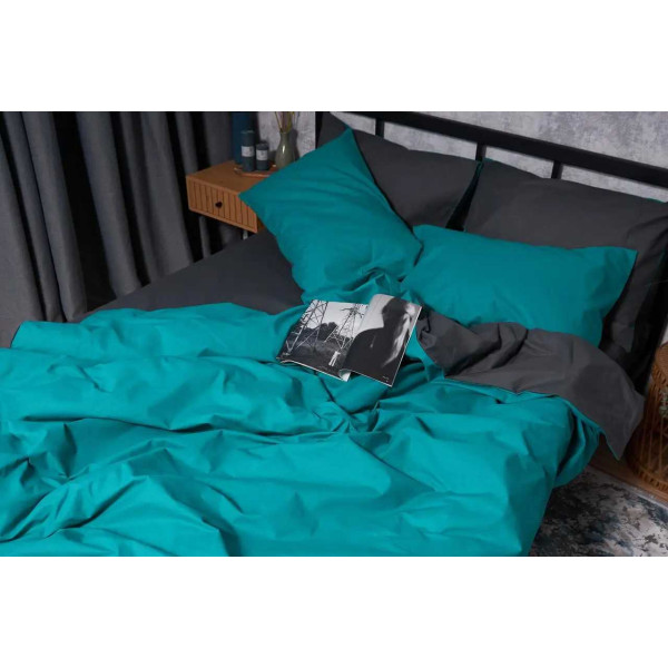 Фото - Комплект постельного белья Moon&Star Бязь Gold Люкс Gray Green 160х220 (MS-820002705)