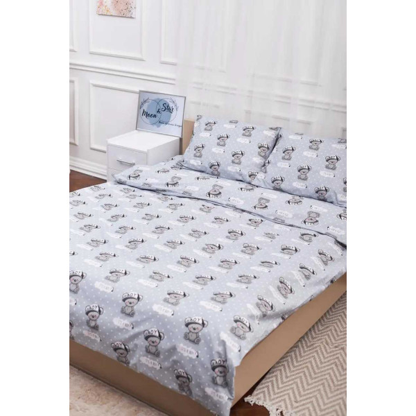 Фото - Комплект постельного белья детский Moon&Star 110х140 нав. 2х40х60 Teddy Boy Бязь Gold Люкс (MS-830000021) Фото - Комплект постельного белья детский Moon&Star 110х140 нав. 2х40х60 Teddy Boy Бязь Gold Люкс (MS-830000021)