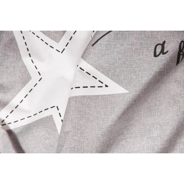 Фото - Комплект постельного белья Moon&Star Бязь Gold Люкс «Gray Stars» 200х220 нав. 4х70х70 (MS-820003024)