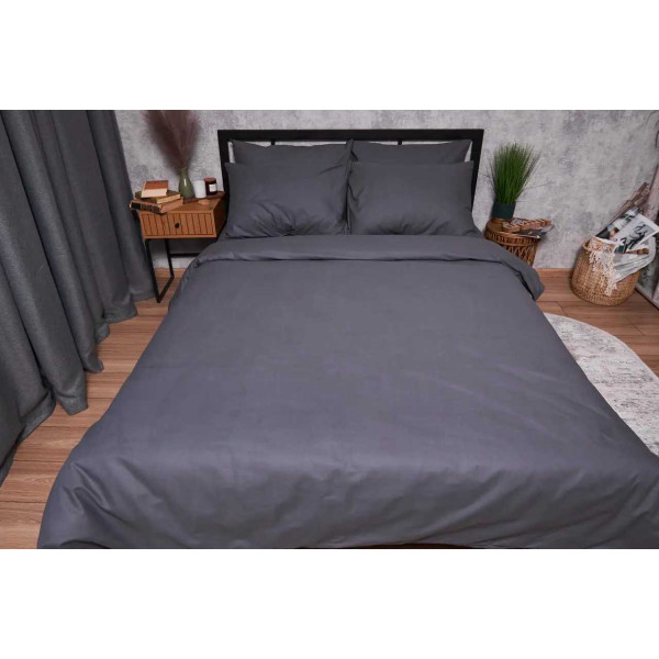 Фото - Комплект постельного белья Moon&Star Бязь Gold Люкс Dark Blue 160х220 (MS-820003208)