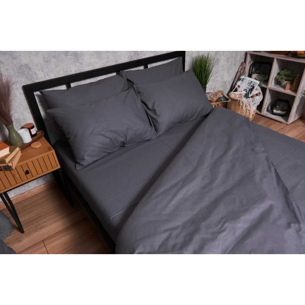 Фото - Комплект постельного белья Moon&Star Бязь Gold Люкс Dark Blue 160х220 (MS-820003208)