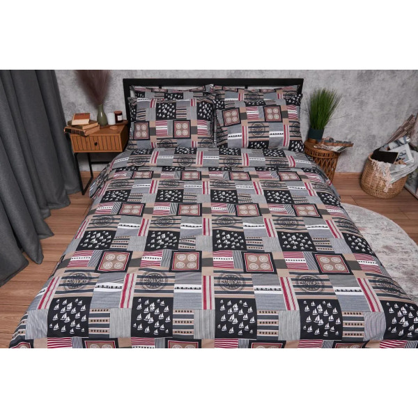 Фото - Комплект постельного белья Moon&Star Бязь Gold Люкс «Nautical» 200х220 нав. 2х70х70 (MS-820003407)