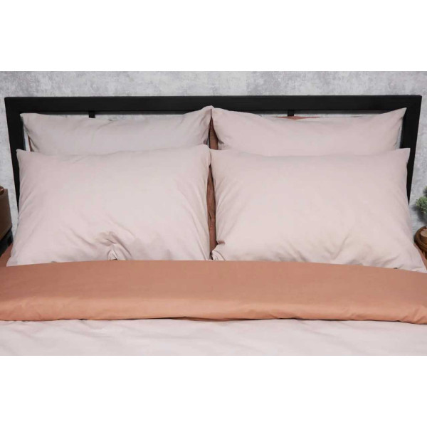 Фото - Комплект постельного белья Moon&Star Бязь Gold Люкс Brown Blanc 160х220 нав. 2х40х60 (MS-820004570)