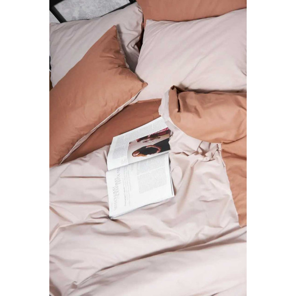 Фото - Комплект постельного белья Moon&Star Бязь Gold Люкс Brown Blanc 160х220 нав. 2х40х60 (MS-820004570)