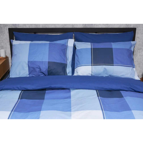 Фото - Комплект постельного белья Moon&Star Бязь Gold Люкс Finland Blue King Size 220x240 (MS-820004869)