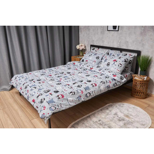 Фото - Комплект постельного белья Moon&Star Бязь Gold Люкс «Owls Gray» King Size 220x240 см нав. 4х50х70 (MS-820005463) Фото - Комплект постельного белья Moon&Star Бязь Gold Люкс «Owls Gray» King Size 220x240 см нав. 4х50х70 (MS-820005463)