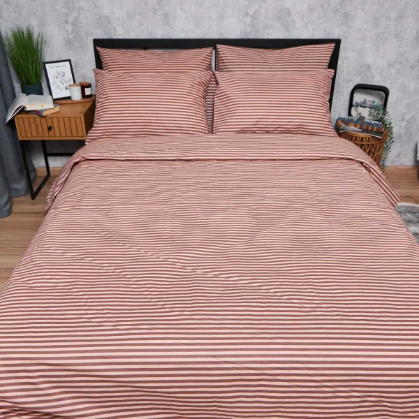 Фото - Комплект постельного белья Moon&Star Бязь Gold Люкс Autumn Stripes 160х220 нав. 4х50х70 (MS-820005938)