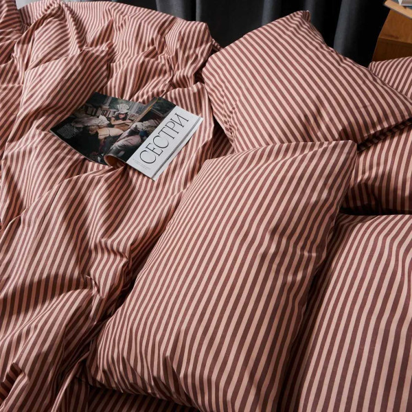 Фото - Комплект постельного белья Moon&Star Бязь Gold Люкс Autumn Stripes 160х220 нав. 2х50х70 (MS-820005936)