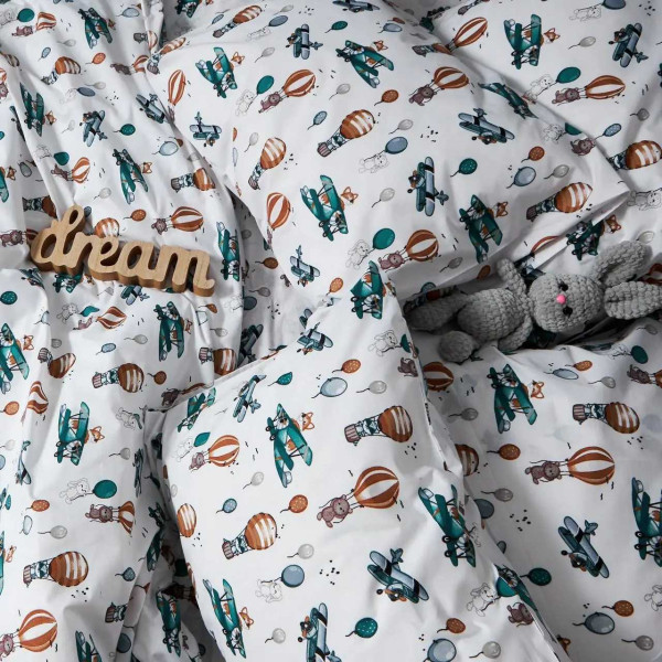 Фото - Комплект постельного белья Moon&Star Бязь Gold Люкс Cloud Adventures 143х210 нав. 2х40х60 (MS-820006175)