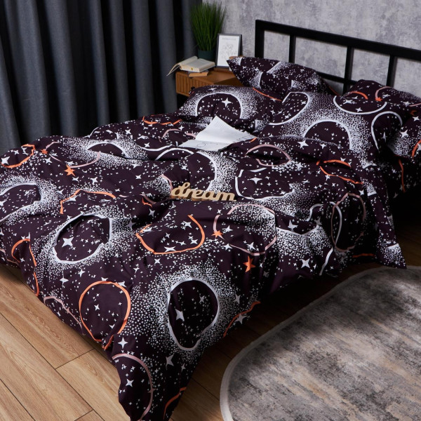 Фото - Комплект постельного белья Moon&Star Бязь Gold Люкс Cosmic Vibes 175х210 нав. 4х50х70 (MS-820006203)