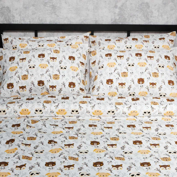 Фото - Комплект постельного белья Moon&Star Бязь Gold Люкс Jungle Joy 160х220 нав. 2х40х60 (MS-820006425)