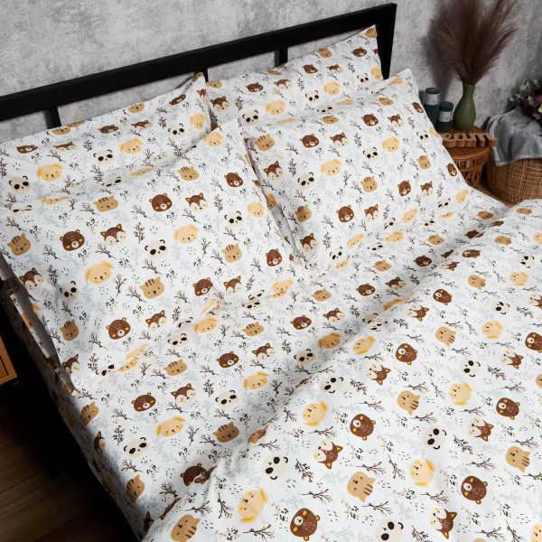 Фото - Комплект постельного белья Moon&Star Бязь Gold Люкс Jungle Joy 160х220 нав. 2х40х60 (MS-820006425)