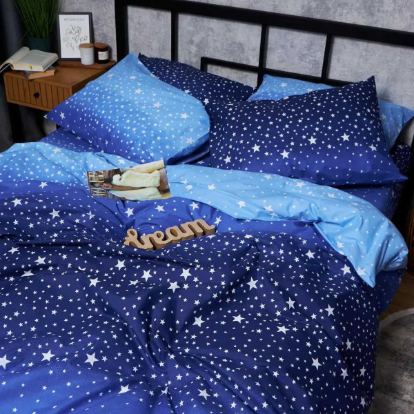 Фото - Комплект постельного белья Moon&Star Бязь Gold Люкс Night Glow 160х220 нав. 4х50х70 (MS-820006568)