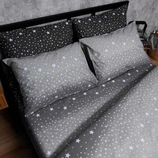 Фото - Комплект постельного белья Moon&Star Бязь Gold Люкс Night Sky 160х220 нав. 4х50х70 (MS-820006603)