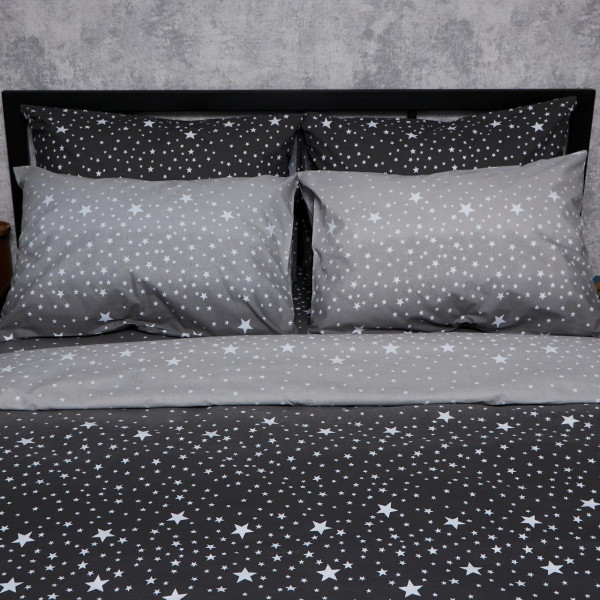 Фото - Комплект постельного белья Moon&Star Бязь Gold Люкс «Night Sky» 143х210 см нав. 2х40х60 (MS-820006595)