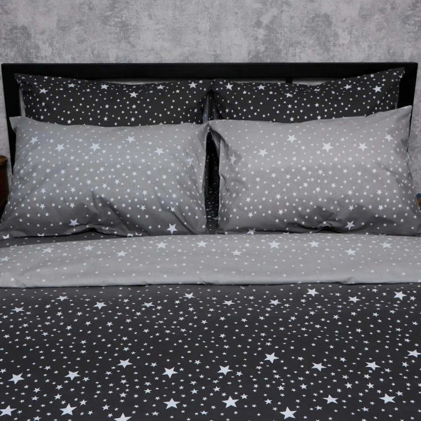 Фото - Комплект постельного белья Moon&Star Бязь Gold Люкс Night Sky 160х220 нав. 2х40х60 (MS-820006600)