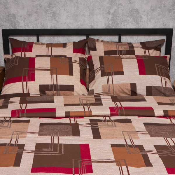 Фото - Комплект постельного белья Moon&Star Бязь Gold Люкс «Retro Geometry» 143х210 см нав. 2х70х70 (MS-820006702)