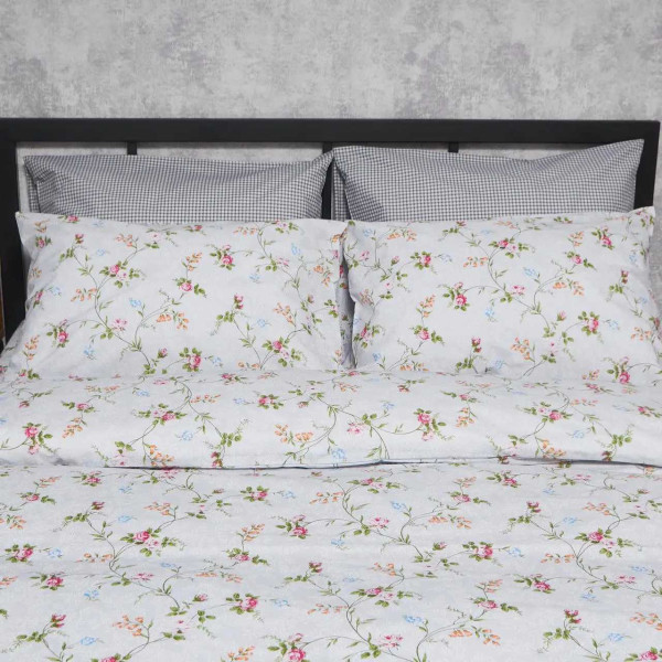 Фото - Комплект постельного белья Moon&Star Бязь Gold Люкс Romantic Bloom 143х210 нав. 2х50х70 (MS-820006806)