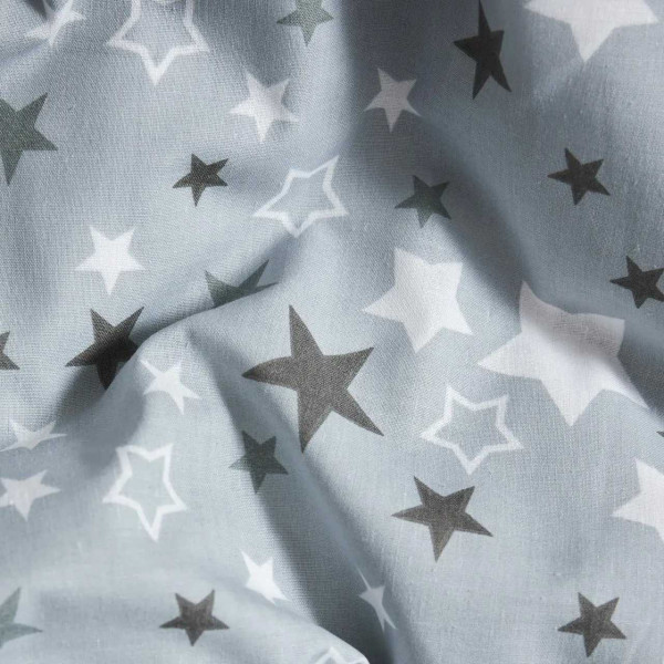 Фото - Комплект постельного белья Moon&Star Бязь Gold Люкс Silver Stars 160х220 нав. 2х50х70 (MS-820006846)