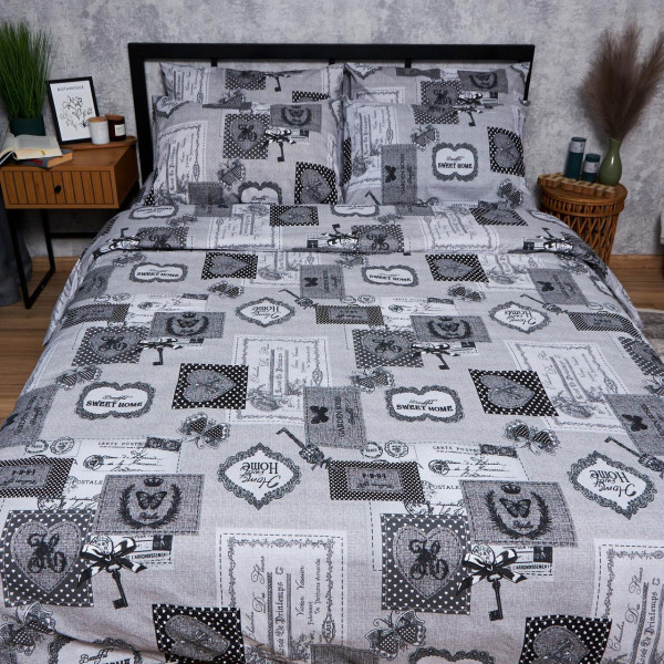 Фото - Комплект постельного белья Moon&Star Бязь Gold Люкс «Vintage Keys» 143х210 см нав. 2х70х70 (MS-820007297)