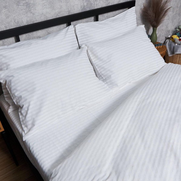 Фото - Комплект постельного белья Moon&Star Бязь Gold Люкс «White Harmony» 143х210 см нав. 2х70х70 (MS-820007402)