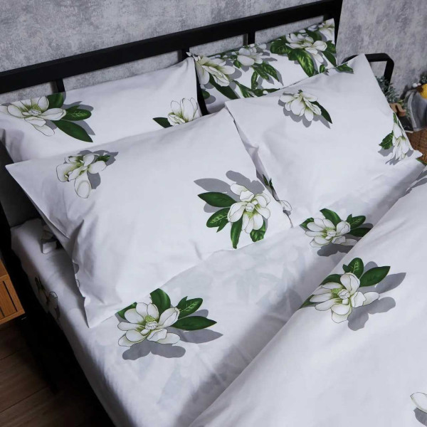 Фото - Комплект постельного белья Moon&Star Бязь Gold Люкс Wisteria White 175х210 нав. 2х40х60 (MS-820007460)