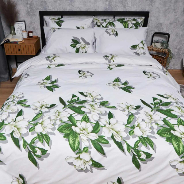 Фото - Комплект постельного белья Moon&Star Бязь Gold Люкс Wisteria White 175х210 нав. 2х40х60 (MS-820007460)