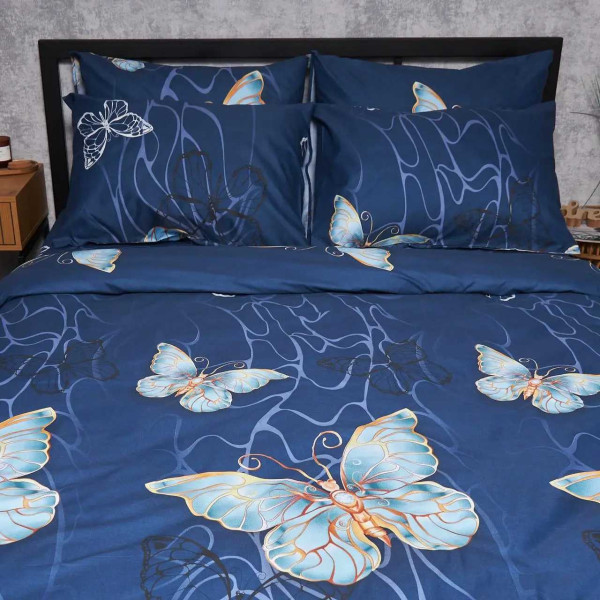 Фото - Комплект постельного белья Moon&Star Микросатин Premium «Flutter Dreams» King Size 220x240 см нав. 2х40х60 (MS-820007700)