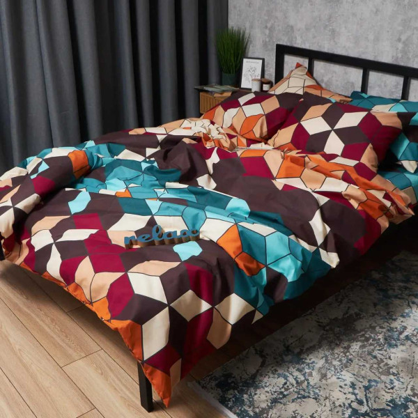 Фото - Комплект постельного белья Moon&Star Микросатин Premium Modern Chaos 175х210 нав. 4х50х70 (MS-820007918)