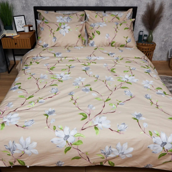 Фото - Комплект постельного белья Moon&Star Satin Elit «Magnolia Dream» King Size 220x240 нав. 2х50х70 (MS-820008401)