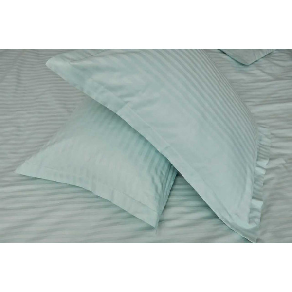 Фото - Наволочка Moon&Star Satin Stripe Stripe Mint 60х60 см 2 шт. (MS-840000418)