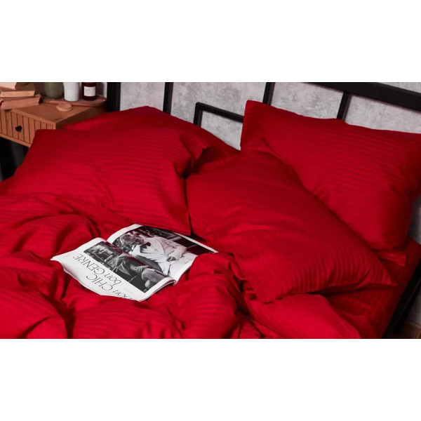 Фото - Наволочка Moon&Star Satin Stripe Stripe Red 40х60 см 2 шт. (MS-840000421)