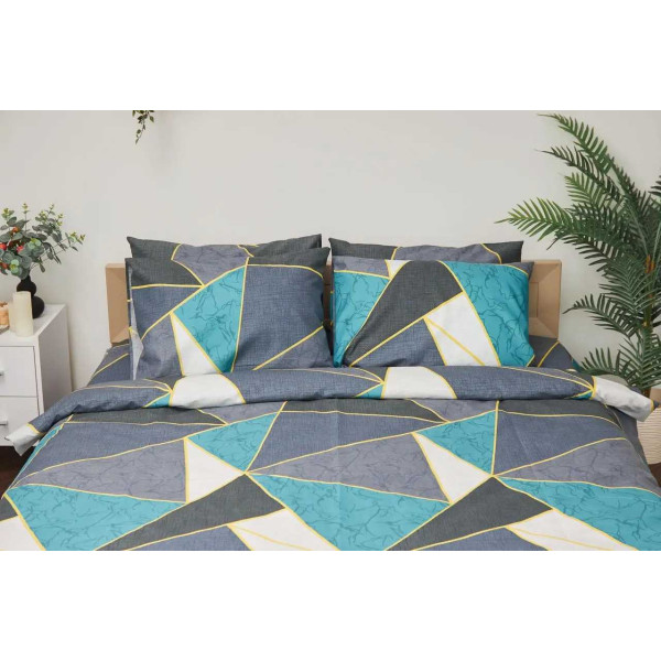 Фото - Наволочка Moon&Star Микросатин Premium Triangles 60х60 см 2 шт. (MS-840000574)