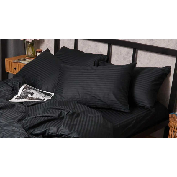 Фото - Наволочка Moon&Star Satin Stripe Midnight Luxe 40х60 см 2 шт. (MS-840000649)
