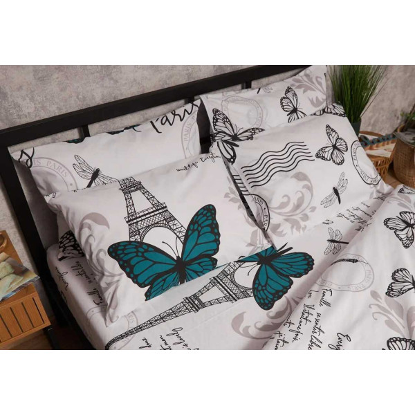 Фото - Наволочка Moon&Star Бязь Gold Люкс Green Butterflies 40х60 см 2 шт. (MS-840000721)