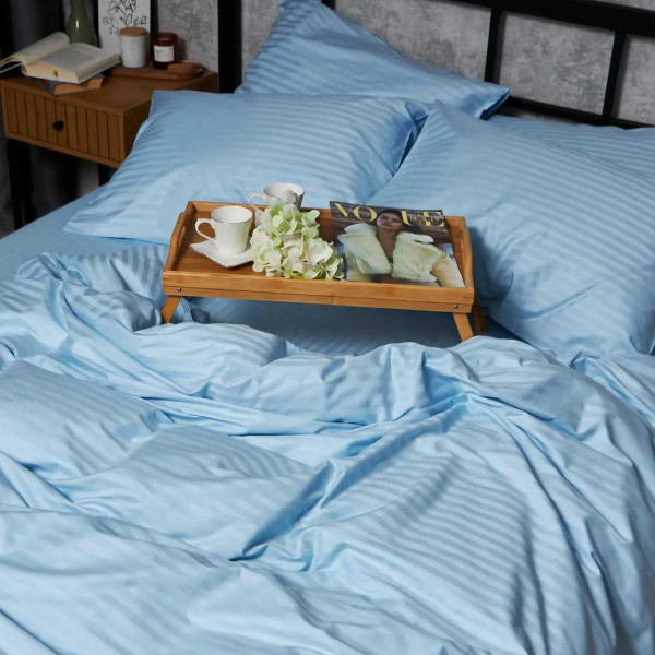 Фото - Наволочка Moon&Star Satin Stripe Ocean Calm 40х60 2 шт (MS-840001255)