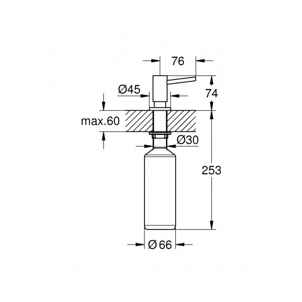 Фото - Дозатор для мыла Grohe Сosmopolitan 500 мл (40535GN0)