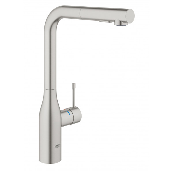 Фото - Смеситель кухонный Grohe Accent Ohm L Dual Spray Суперсталь (30432DC0)